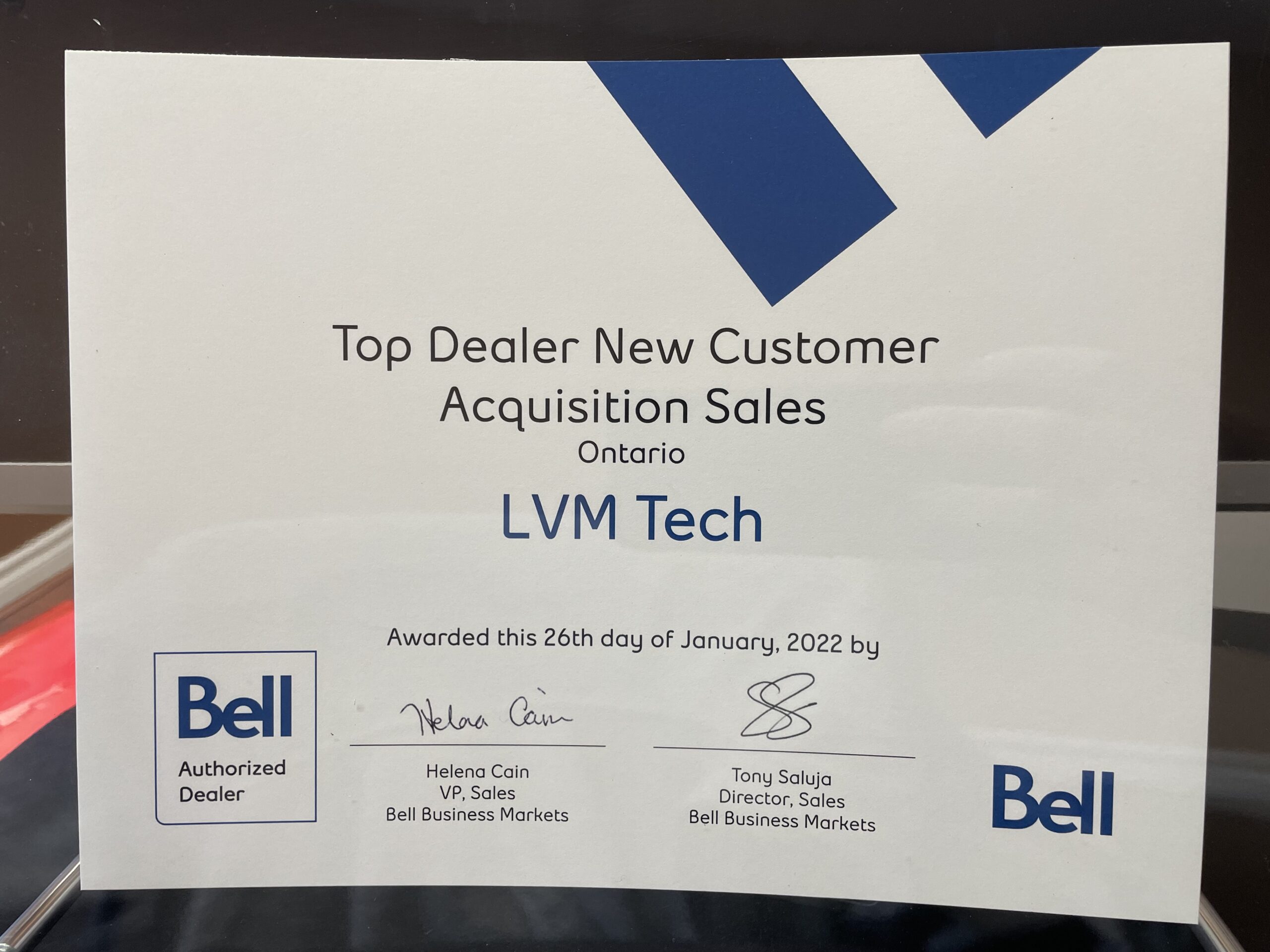 bell top dealer new customer acquisitions sales